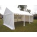 GAZEBO 10x4 ZINCATO PVC IMPERMEABILE - SERIE RINFORZATA COMPLETO - BIANCO